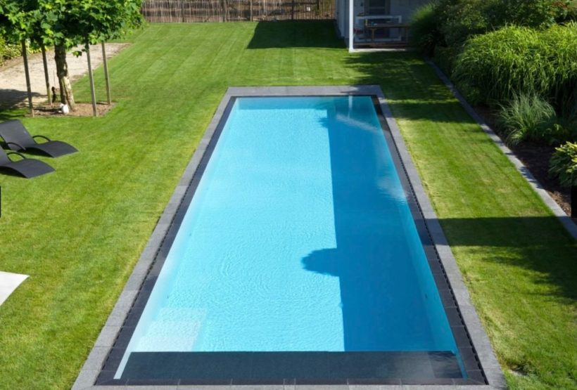 Construction de piscine creusée en Belgique - haute gamme