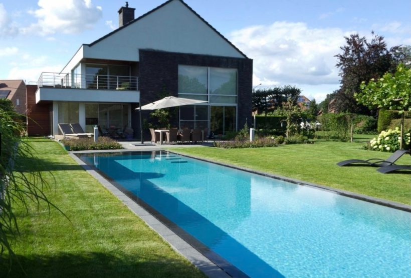Construction de piscine creusée en Belgique - durable