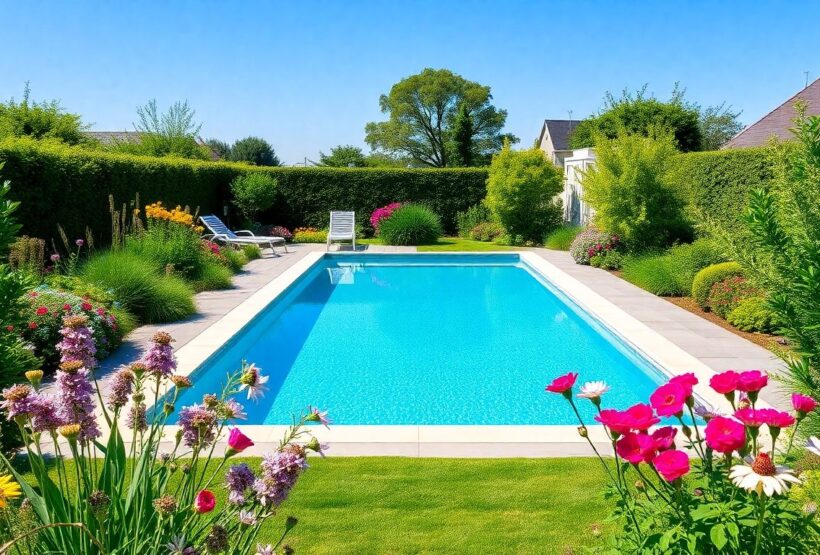 piscine Belgique jardin