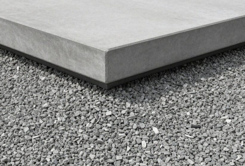 Gravier sous la dalle de piscine